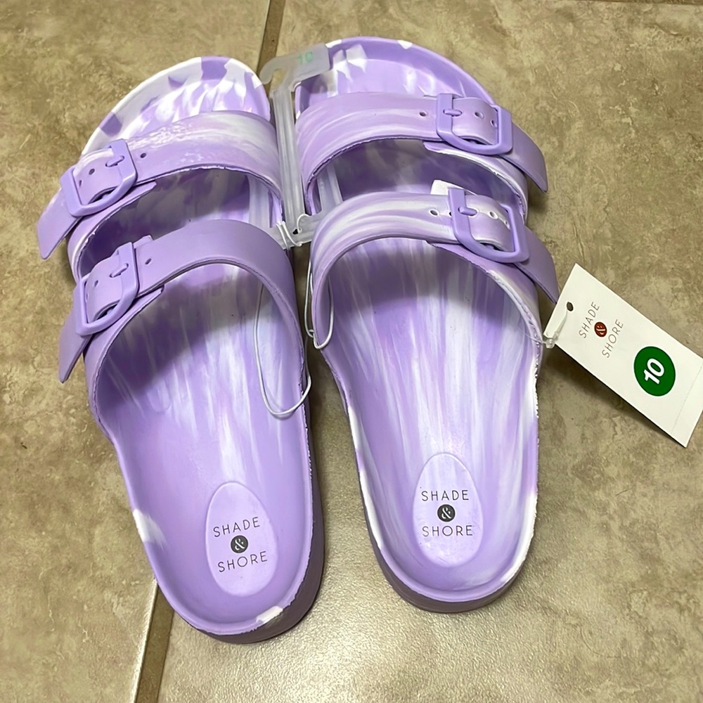 NWT Sand & Shore Comfy Sandals